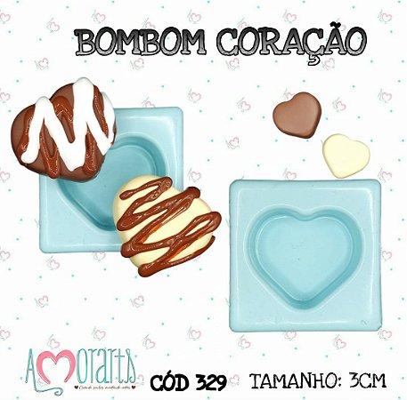 Molde Bombom Coração--CÓD 329