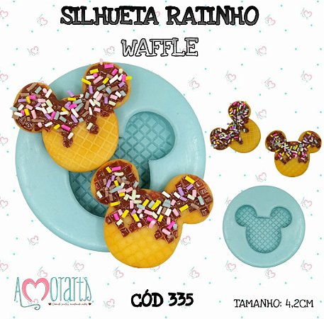 Molde Silhueta Ratinho Waffle--CÓD 336