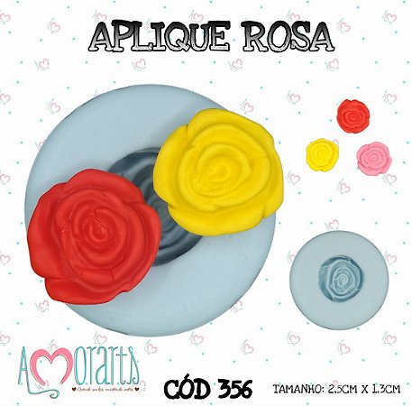 Molde Aplique Rosa--CÓD 356