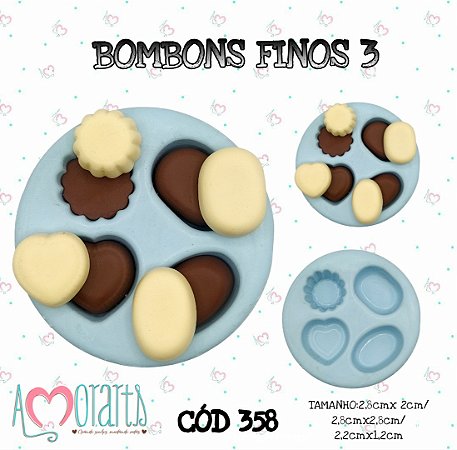 Molde Bombons Finos 3--CÓD 358