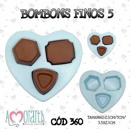 Molde Bombons Finos 5--CÓD 360