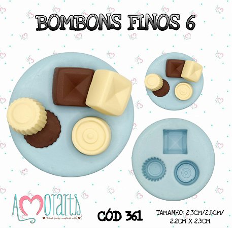 Molde Bombons Finos 6--CÓD 361