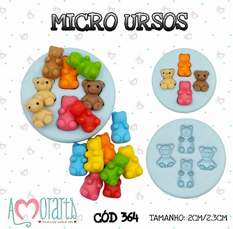 Molde Micro Ursos--CÓD 364