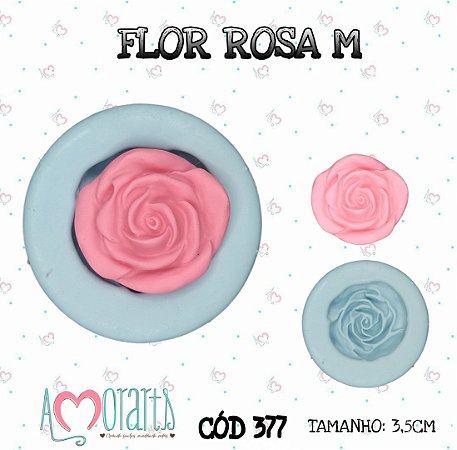 Molde Flor Rosa M--CÓD 377