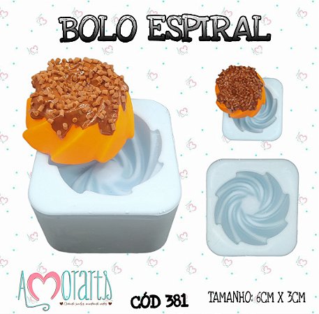 Molde Bolo Espiral-- CÓD 381