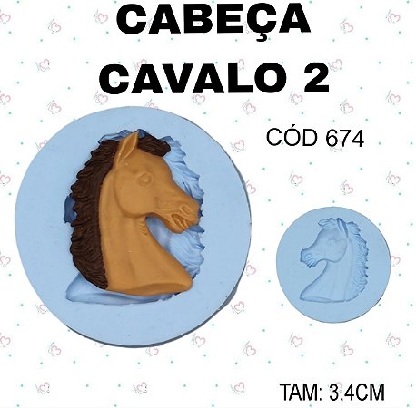 Molde Cabeça Cavalo 2--CÓD 674