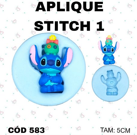 Molde de Silicone Aplique Stitch 1 --CÓD 583