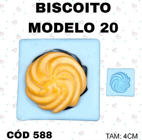 Molde de Silicone Biscoito Modelo 20-- CÓD 588