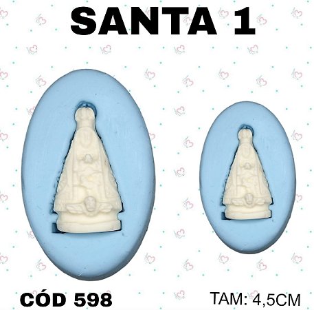 Molde de Silicone Santa 2--CÓD 598