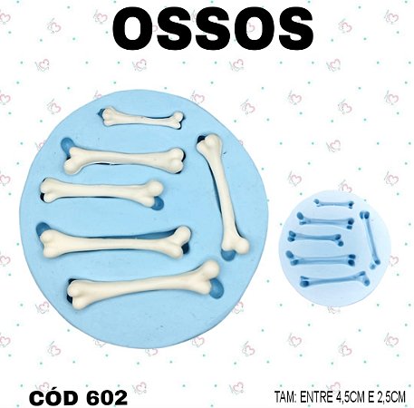 Molde de Silicone Ossos--CÓD 602