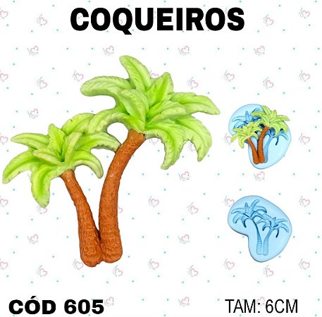 Molde de silicone Coqueiros--CÓD 605