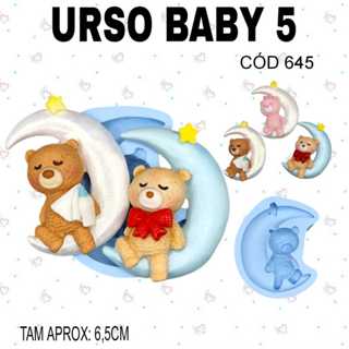 Molde de silicone Urso Baby 5--CÓD 645