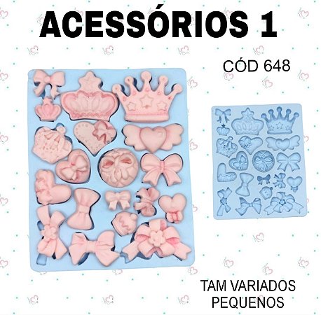 Molde de silicone Acessórios 1--CÓD 648