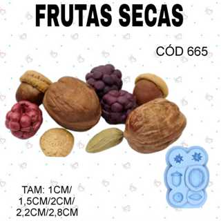 Molde de silicone Frutas Secas--CÓD 665