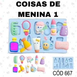 Molde de silicone Coisas de Menina 1--CÓD 667
