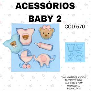 Molde de silicone Acessórios Baby 2--CÓD 670
