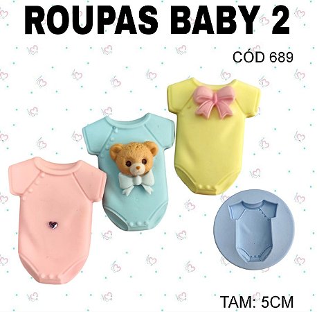 Molde de silicone Roupas Baby 2--CÓD 689