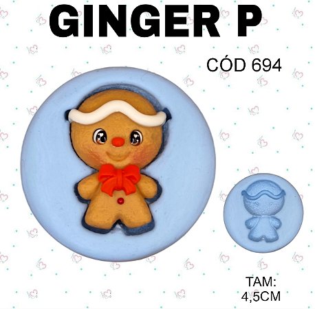 Molde de silicobne Ginger P--CÓD 694