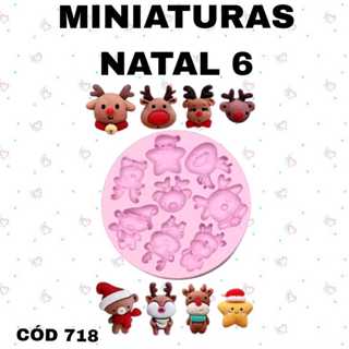 Molde de silicone Miniaturas Natal 6--CÓD 718
