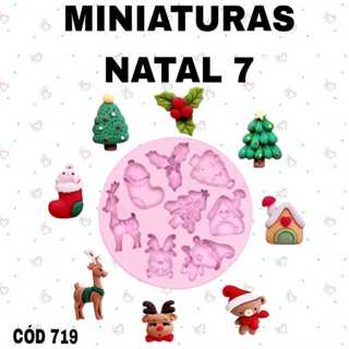 Molde de silicone Miniaturas Natal 7--CÓD 719