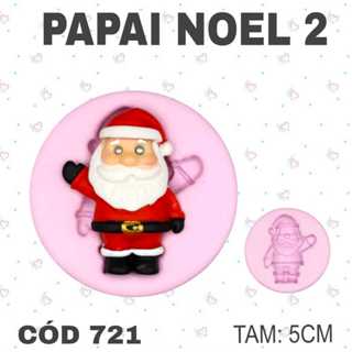 Molde de silicone Papai Noel 2--CÓD 721