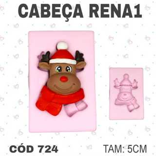 Molde de silicone Cabeça Rena 1--CÓD 724
