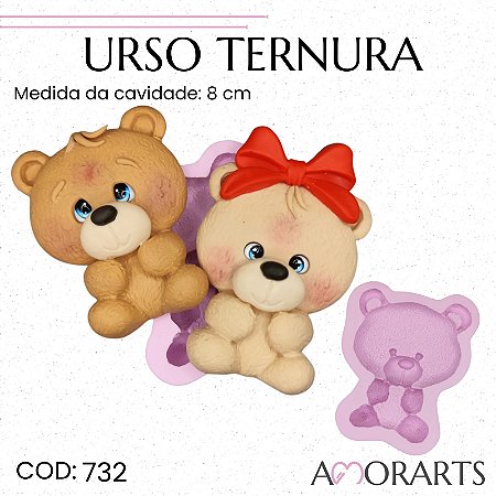 Molde de silicone Urso Ternura--CÓD 732