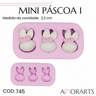 Molde de silicone Mini Páscoa 1--CÓD 745