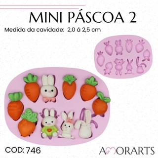 Molde de silicone Mini Páscoa 2--CÓD 746