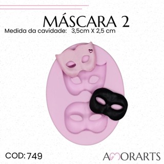 Molde de silicone Máscara 2--CÓD 749