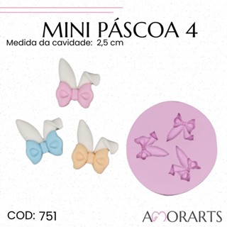 Molde de silicone Mini Páscoa 4--CÓD 751