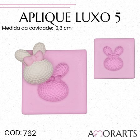 Molde de silicone Aplique Luxo 5 --CÓD 762