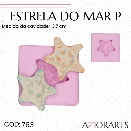 Molde de silicone Estela do Mar P --CÓD 763