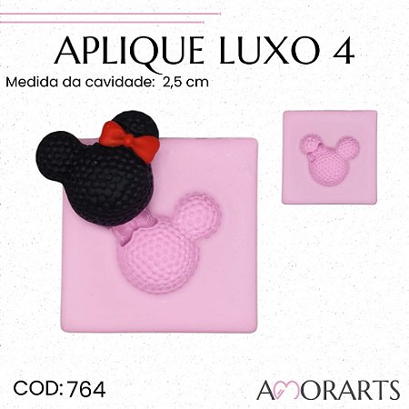 Molde de silicone Aplique Luxo 4 --CÓD 764