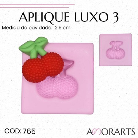 Molde de silicone Aplique Luxo 3 --CÓD 765