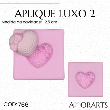 Molde de silicone Aplique luxo 2 --CÓD 766