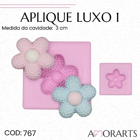 Molde de silicone Aplique Luxo 1 --CÓD 767