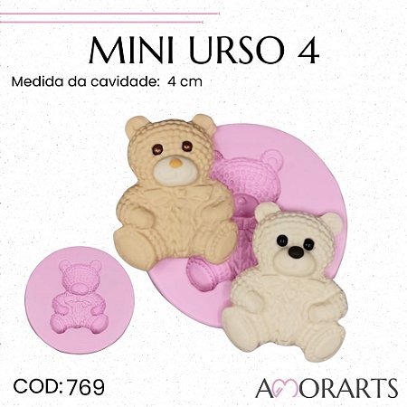 Molde de silicone Mini Urso 4 --CÓD 769