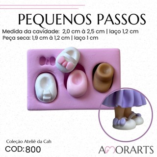 Molde de silicone Pequenos Passos --CÓD 800