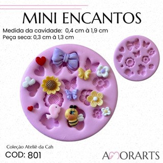 Molde de silicone Mini Encantos --CÓD 801