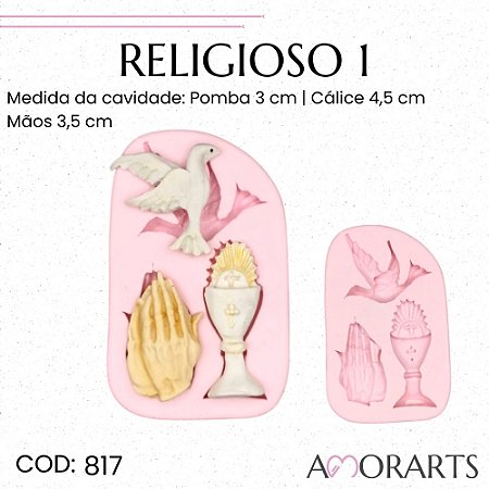 Molde de silicone Religioso 1--CÓD 817