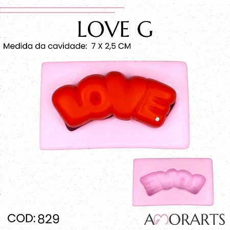 Molde de silicone Love G--CÓD 829
