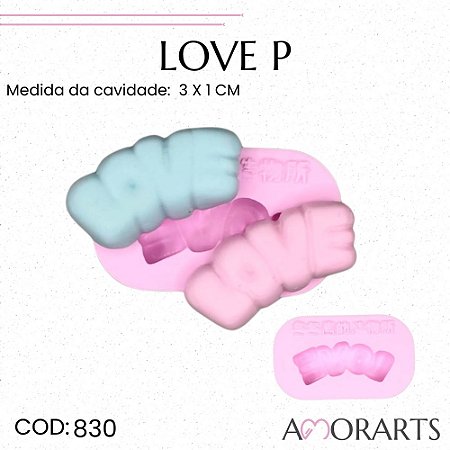 Molde de silicone Love P--CÓD 830