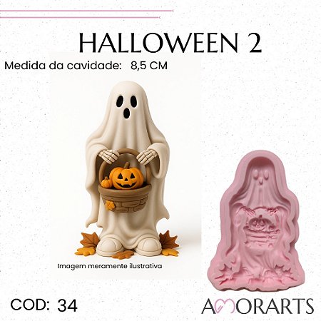 Molde de silicone Halloween 2--CÓD 34