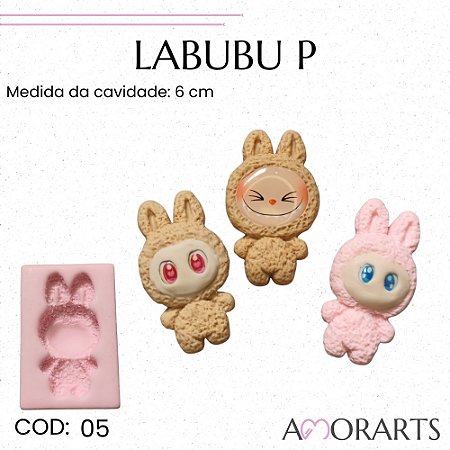 Molde de silicone Labubu P --CÓD 05