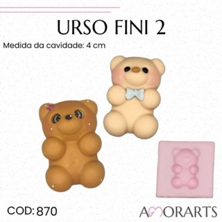 Molde de silicone Urso Fini 2 --CÓD 870