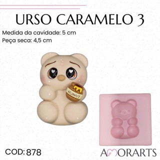 Molde de silicone Urso Caramelo 3-- CÓD 878