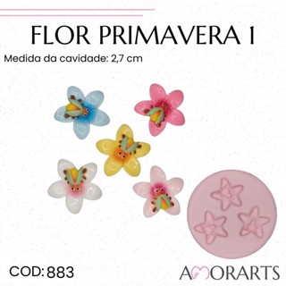 Molde de silicone Flor Primavera 1--CÓD 883