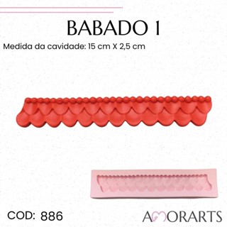 Molde de silicone Babado 1--CÓD 886