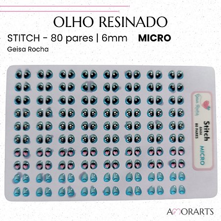 Olho resinado GR Stitch Micro -- 80 Pares